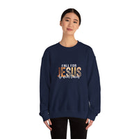 Load image into Gallery viewer, Fall for Jesus Sweatshirt, He Never Leaves, Christian Unisex Faith Pullover
