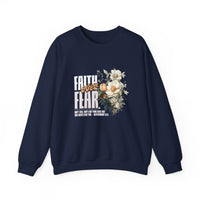 Load image into Gallery viewer, Faith Over Fear, Women's Floral Shirt, Christian Sweatshirt, Bible Verse Gift, Faith Shirt