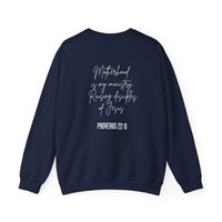 Load image into Gallery viewer, Motherhood is Kingdom Work and my Ministry - Christian Sweatshirt for Mom

