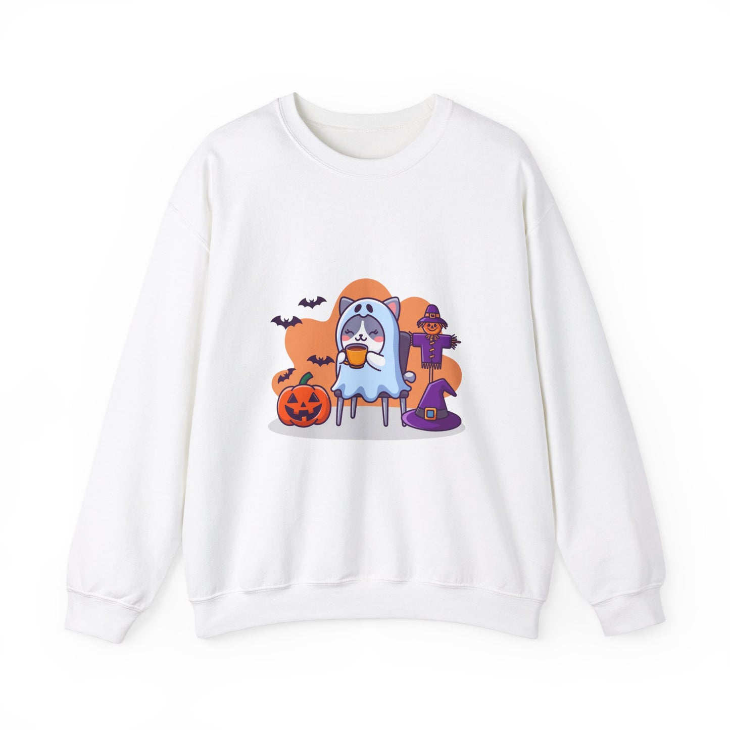 Cat Drinking Tea Sweatshirt