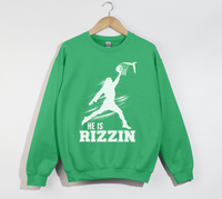 Load image into Gallery viewer, He Is Rizzin&#39; Funny Jesus Meme Sweatshirt
