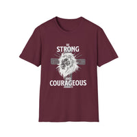 Load image into Gallery viewer, Be Strong And Courageous - Christian Men Shirt