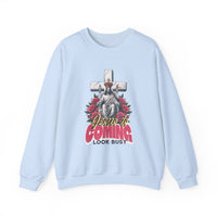 Load image into Gallery viewer, Jesus Is Coming, Christian Sweatshirt, Cross and Roses, Funny Christian Shirt Gift