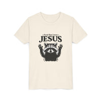 Load image into Gallery viewer, Feral But Loves Jesus Youth Short Sleeve Tee - Fun &amp; Faith-Inspired T-Shirt
