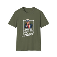 Load image into Gallery viewer, Trump Shirt I Want You To Die For Israel - Unisex Tee
