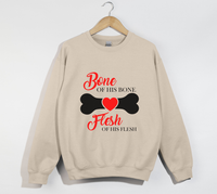 Load image into Gallery viewer, Bone Of His Bone, Flesh Of His Flesh – Christian Sweatshirt
