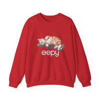 Load image into Gallery viewer, Cute Eepy, Cat Sweatshirt, Cozy Sleeping Cat, Unisex Pullover for Cat Lovers