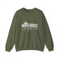 Load image into Gallery viewer, Motherhood is Kingdom Work and my Ministry - Christian Sweatshirt for Mom
