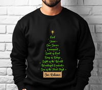 Load image into Gallery viewer, Jesus Names Our Redeemer - Christmas Sweatshirt
