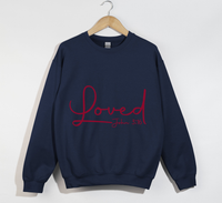 Load image into Gallery viewer, Loved - John 3:16 Christian Sweatshirt
