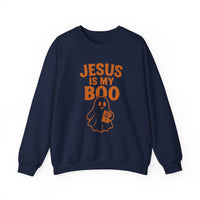 Load image into Gallery viewer, Jesus Is My Boo Shirt | Cute Christian Halloween Ghost Bible Fall Tee
