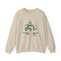 Load image into Gallery viewer, Be Salty Stay Lit, Christmas Sweatshirt, Funny Christian Holiday Shirt, Faith Inspired, Unisex Apparel