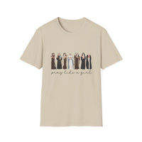 Load image into Gallery viewer, Pray Like a Girl - Catholic Women of Faith 100% Cotton Softstyle Tee