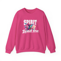 Load image into Gallery viewer, Spirit Lead Me, Christian Sweatshirt, Faith Shirt, Floral Unisex Hummingbird,  Prayer Shirt