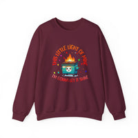 Load image into Gallery viewer, This Little Light of Mine, Mental Health Sweatshirt, Emotional Dumpster Fire Shirt, Funny Sweatshirt