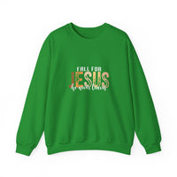 Load image into Gallery viewer, Fall for Jesus Sweatshirt, He Never Leaves, Christian Unisex Faith Pullover
