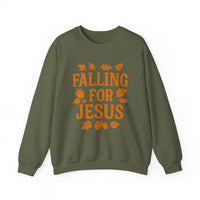 Load image into Gallery viewer, Falling for Jesus - Fall themed Unisex Sweatshirt
