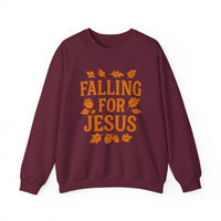 Load image into Gallery viewer, Falling for Jesus - Fall themed Unisex Sweatshirt
