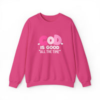 Load image into Gallery viewer, God Is Good All the Time, Christian Sweatshirt, Faith Heart Design Shirt, Valentine Gift For Her