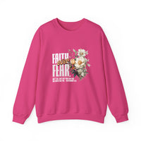 Load image into Gallery viewer, Faith Over Fear, Women's Floral Shirt, Christian Sweatshirt, Bible Verse Gift, Faith Shirt