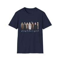 Load image into Gallery viewer, Pray Like a Girl - Catholic Women of Faith 100% Cotton Softstyle Tee