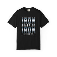 Load image into Gallery viewer, Iron Sharpens Iron - Christian Men Comfort Colors Tee