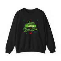 Load image into Gallery viewer, Jesus Loves You Bro, Christmas Sweatshirt, Funny Christian Gift, Holiday Shirt, Xmas Shirt