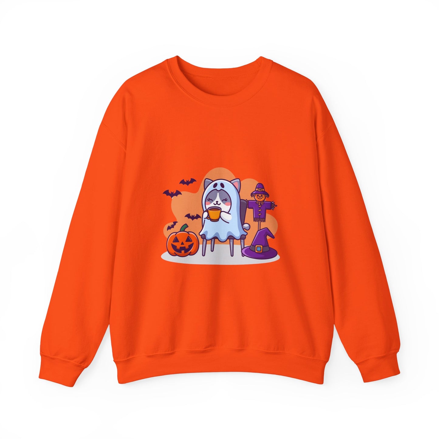 Cat Drinking Tea Sweatshirt