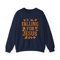 Load image into Gallery viewer, Falling for Jesus - Fall themed Unisex Sweatshirt
