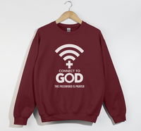 Load image into Gallery viewer, Connect To God, The Password Is Prayer - Christian Sweatshirt

