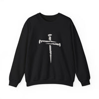 Load image into Gallery viewer, Nail Cross - Women&#39;s Dark Sweatshirt
