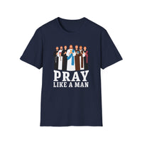 Load image into Gallery viewer, Pray Like A Man, Christian Saints T-shirt, Jesus and Disciples, Faith Shirt, Catholic Easter Church Gift for Men