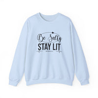 Load image into Gallery viewer, Be Salty Stay Lit - Be the SALT and LIGHT Crewneck Sweatshirt