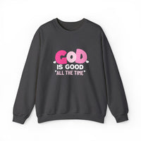 Load image into Gallery viewer, God Is Good All the Time, Christian Sweatshirt, Faith Heart Design Shirt, Valentine Gift For Her