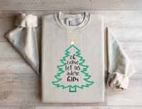 Load image into Gallery viewer, Oh Come Let Us Adore Him - Christmas Sweatshirt
