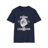 Load image into Gallery viewer, Be Strong And Courageous - Christian Men Shirt