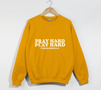Load image into Gallery viewer, Pray Hard, Play Hard - Christian Sweatshirt
