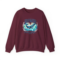 Load image into Gallery viewer, Isaiah 43:2, When You Go Through Deep Waters, Faith Sweatshirt, Bible Verse Shirt, Whale Shirt