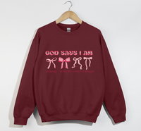 Load image into Gallery viewer, God Says I Am Strong, Worthy, Loved, Enough - Christian Sweatshirt
