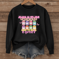 Load image into Gallery viewer, Jesus Is My Jam Christian Sweatshirt, Cute Faith Shirt, Christian Mom, Funny Christian Gift