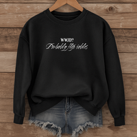 Load image into Gallery viewer, WWJD Probably Flip Tables, Funny Christian Sweatshirt, Faith Humor Shirt, Sarcastic Christian Shirt