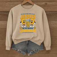 Load image into Gallery viewer, Life Gave Me Lemons, Jesus Makes Lemonade, Funny Christian Humor Sweatshirt, Faith Shirt