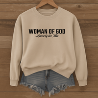 Load image into Gallery viewer, Woman of God Sweatshirt, For Wife, Christian Sweatshirt, Women's Faith, Mother's Day Valentines Gift