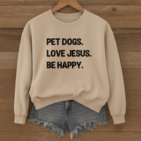Load image into Gallery viewer, Dog Pet Lover, Jesus Sweatshirt, Dog Mom Shirt, Christian Sweatshirt