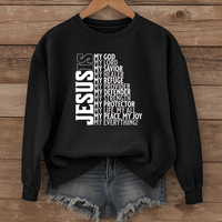 Load image into Gallery viewer, Jesus Is My Everything Sweatshirt, Christian Faith Shirt, Religious Unisex Crewneck, Inspirational Bible Quote Shirt