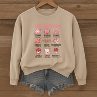 Load image into Gallery viewer, God Says I Am, Women's Sweatshirt, Christian Sweatshirt, Girly Faith Shirt, Cute Gift for Her, Valentines Gift