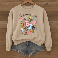 Load image into Gallery viewer, God Did It First Six Seven Shirt, Christian 6 7 Meme, Jesus Shirt, Faith Christian Sweatshirt, Inspirational Christian Shirt