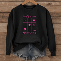 Load image into Gallery viewer, God's Love Always Wins - Unisex Crewneck Sweatshirt