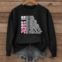 Load image into Gallery viewer, Jesus Is My Everything Sweatshirt, Christian Faith Shirt, Religious Unisex Crewneck, Inspirational Bible Verse Shirt