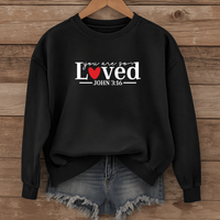 Load image into Gallery viewer, You Are So Loved, John 3:16, Christian Sweatshirt, Bible Verse Shirt, Valentine Gift For Her